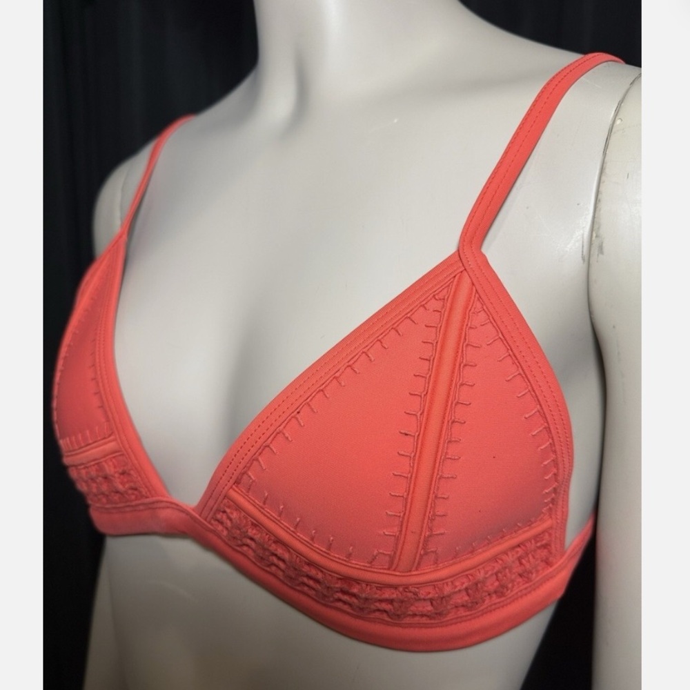 Triangl bikini top bathing suit in red